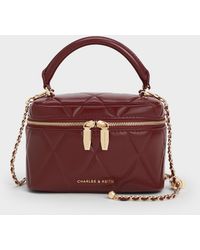 Charles & Keith - Arwen Quilted Vanity Bag - Lyst