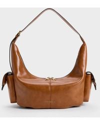 Charles & Keith - Large Bessie Side-Pocket Hobo Bag - Lyst