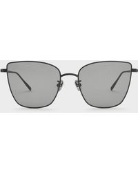 Charles & Keith - Livonia Crystal Square Sunglasses - Lyst