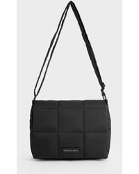 Charles & Keith - Mini Errya Nylon Quilted Puffy Crossbody Bag - Lyst