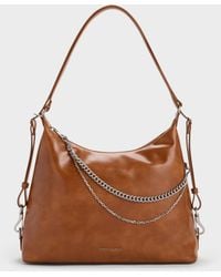 Charles & Keith - Atwood Chain Convertible Hobo Bag - Lyst