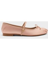 Charles & Keith - Emiko Satin Bow Mary Jane Flats - Lyst