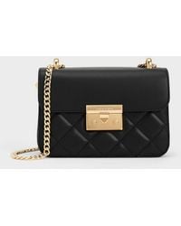 Charles & Keith - Alva Quilted Chain-handle Bag - Lyst