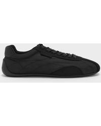 Charles & Keith - Nylon Contrast-Panel Low-Top Sneakers - Lyst