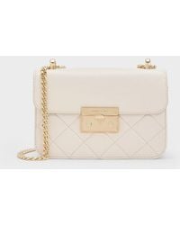 Charles & Keith - Alva Quilted Chain-Handle Bag - Lyst
