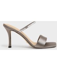 Charles & Keith - Gem Heeled Mules - Lyst