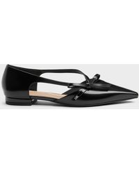 Charles & Keith - Anastasia Leather D'Orsay Flats - Lyst