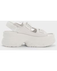 Charles & Keith - Flatform Sports Sandals - Lyst
