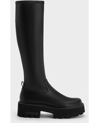 Charles & Keith - Imogen Chunky Platform Knee-high Boots - Lyst