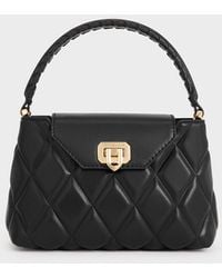 Charles & Keith - Arwen Quilted Braided-strap Top Handle Bag - Lyst