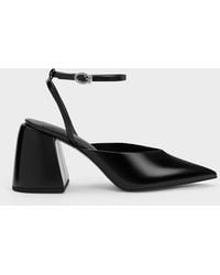 Charles & Keith - Chunky Heel Ankle-Strap Pumps - Lyst