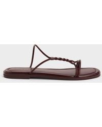 Charles & Keith - Fianna Twist-Strap Slide Sandals - Lyst