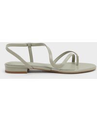 Charles & Keith - Arden Wavy Toe-Ring Sandals - Lyst