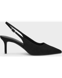 Charles & Keith - Kaia Faux Suede Slingback Pumps - Lyst