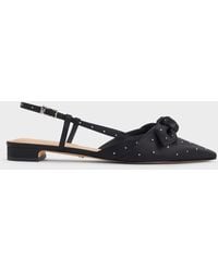 Charles & Keith - Jayce Dotted Knot-Bow Slingback Flats - Lyst