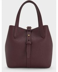 Charles & Keith - Mini Beryl Belted Bucket Bag - Lyst