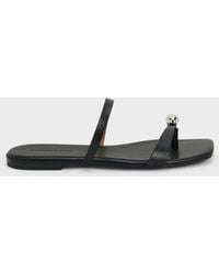 Charles & Keith - Raina Toe-Ring Sandals - Lyst
