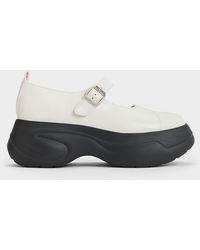 Charles & Keith - Curved Platform Mary Janes - Lyst
