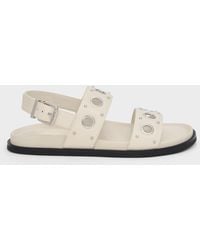 Charles & Keith - Grommet Slingback Sandals - Lyst