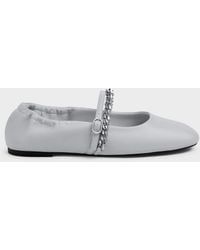 Charles & Keith - Georgie Chain Mary Jane Flats - Lyst