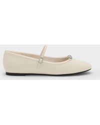 Charles & Keith - Shila Chain Mary Jane Flats - Lyst