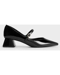 Charles & Keith - Roxane Patent Square-Toe Mary Janes - Lyst