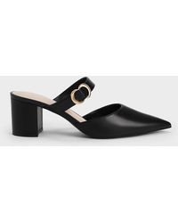Charles & Keith - Metallic Accent Pointed-toe Pumps - Lyst