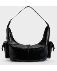 Charles & Keith - Large Bessie Side-Pocket Hobo Bag - Lyst