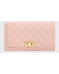 Charles & Keith - Micaela Quilted Long Wallet - Lyst