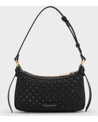Charles & Keith - Mini Calla Woven Shoulder Bag - Lyst