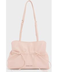 Charles & Keith - Reese Ruched Bow Shoulder Bag - Lyst
