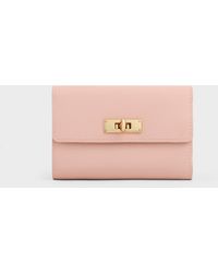 Charles & Keith - Tricha Turn-lock Wallet - Lyst