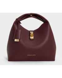 Charles & Keith - Chance Turn-Lock Bucket Bag - Lyst