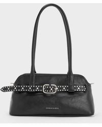 Charles & Keith - Victoria Studded Belted Shoulder Bag - Lyst