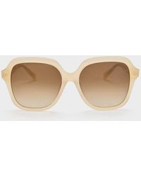 Charles & Keith - Recycled Acetate Wide-square Sunglasses - Lyst