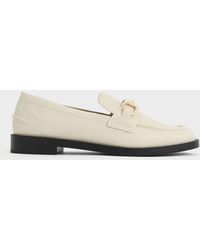 Charles & Keith - Metallic-accent Loafers - Lyst