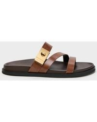 Charles & Keith - Aelin Metallic-Buckle Strappy Sandals - Lyst