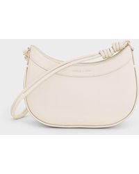 Charles & Keith - Sabine Knotted-Strap Curved Shoulder Bag - Lyst