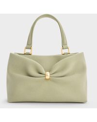 Charles & Keith - Halsey Ruched Top Handle Bag - Lyst