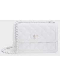 Charles & Keith - Micaela Quilted Chain Bag - Lyst