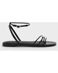 Charles & Keith - Triple-Strap Sandals - Lyst