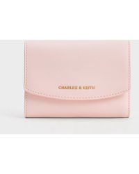 Charles & Keith - Curved Front Flap Wallet - Lyst
