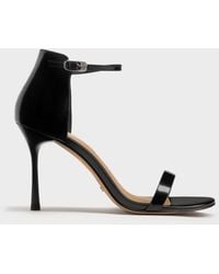 Charles & Keith - Kyra Leather Stiletto Sandals - Lyst