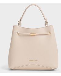 Charles & Keith - Sybill Geometric Bucket Bag - Lyst