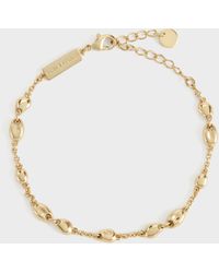 Charles & Keith - Donora Sculptural-Bead Chain Bracelet - Lyst