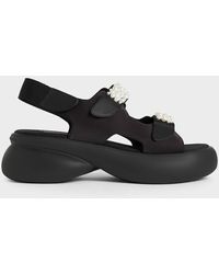 Charles & Keith - Beaded-strap Sports Sandals - Lyst