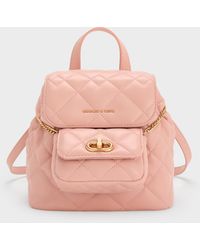 Charles & Keith - Aubrielle Quilted Backpack - Lyst