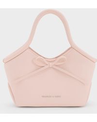 Charles & Keith - Hazel Henkeltasche Mit Schleife Und Tubular-Griffen - Lyst