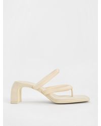 Charles & Keith - Toni Puffy-strap Thong Sandals - Lyst