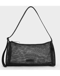 Charles & Keith - Mesh Elongated Shoulder Bag - Lyst